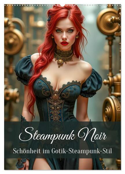 Steampunk Noir (Wandkalender 2026 DIN A2 hoch) CALVENDO Monatskalender