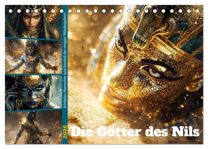 Die Götter des Nils (Tischkalender 2026 DIN A5 quer) CALVENDO Monatskalender