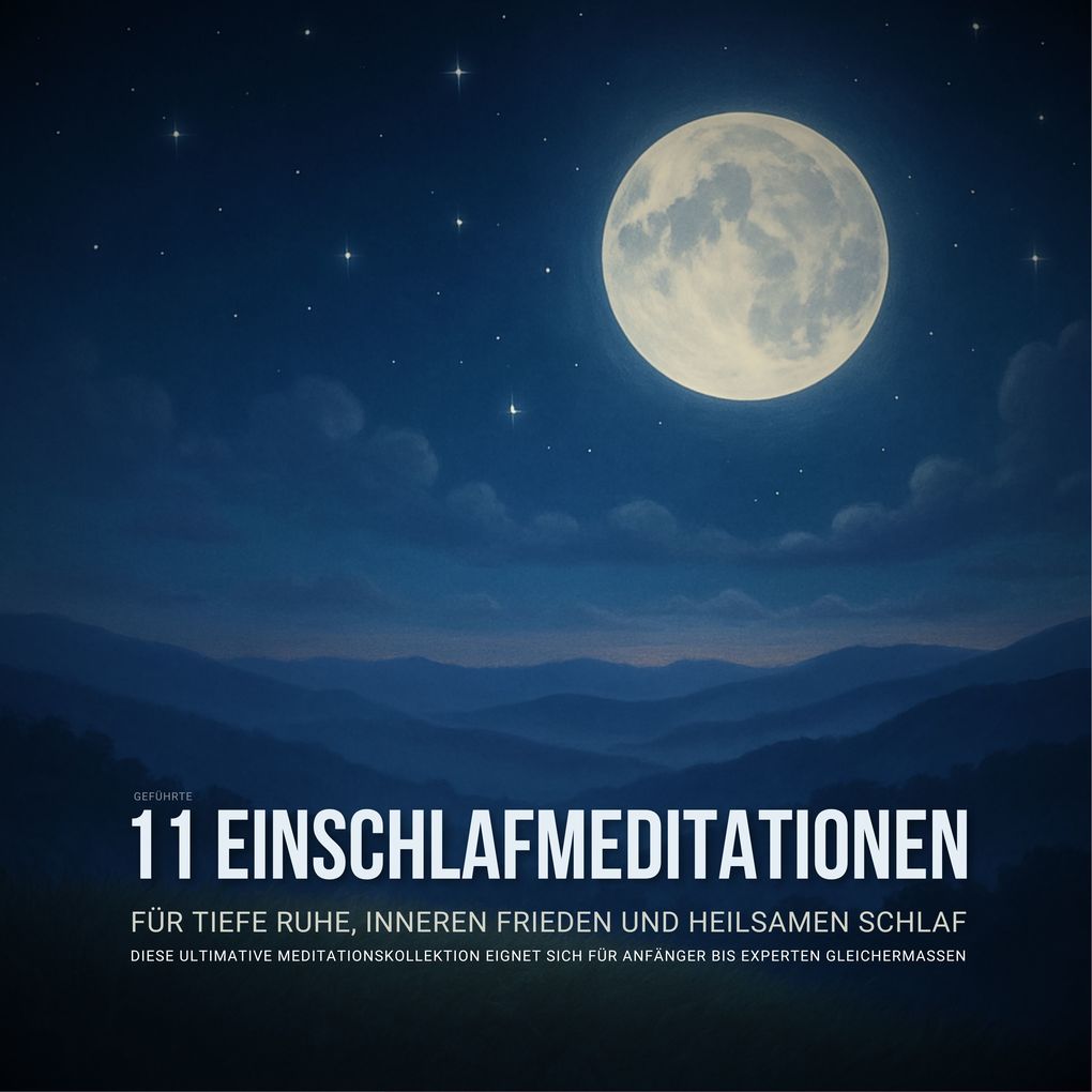 11 geführte Einschlafmeditationen für tiefe Ruhe inneren Frieden und heilsamen Schlaf