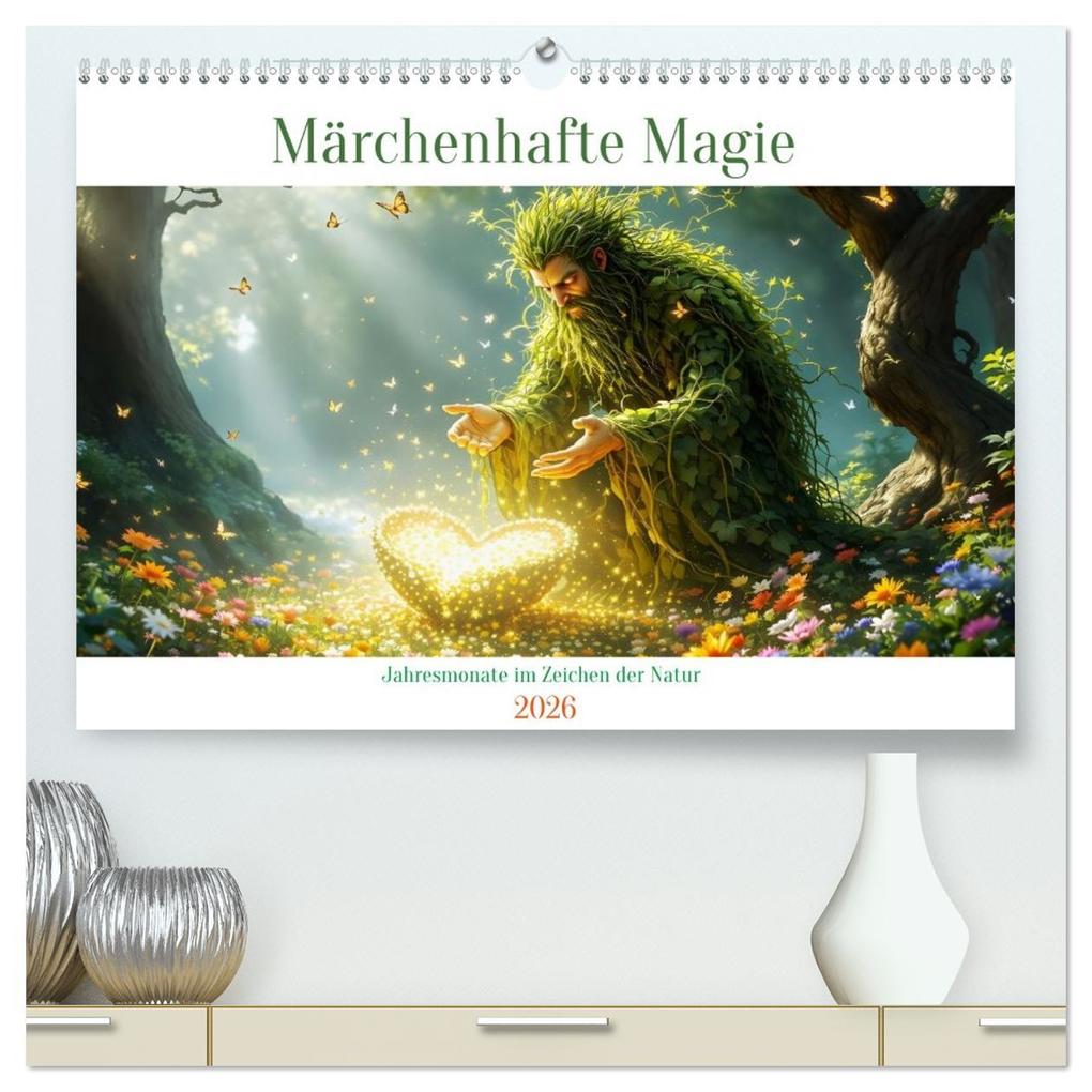 Märchenhafte Magie - Jahresmonate im Zeichen der Natur (hochwertiger Premium Wandkalender 2026 DIN A2 quer) Kunstdruck in Hochglanz