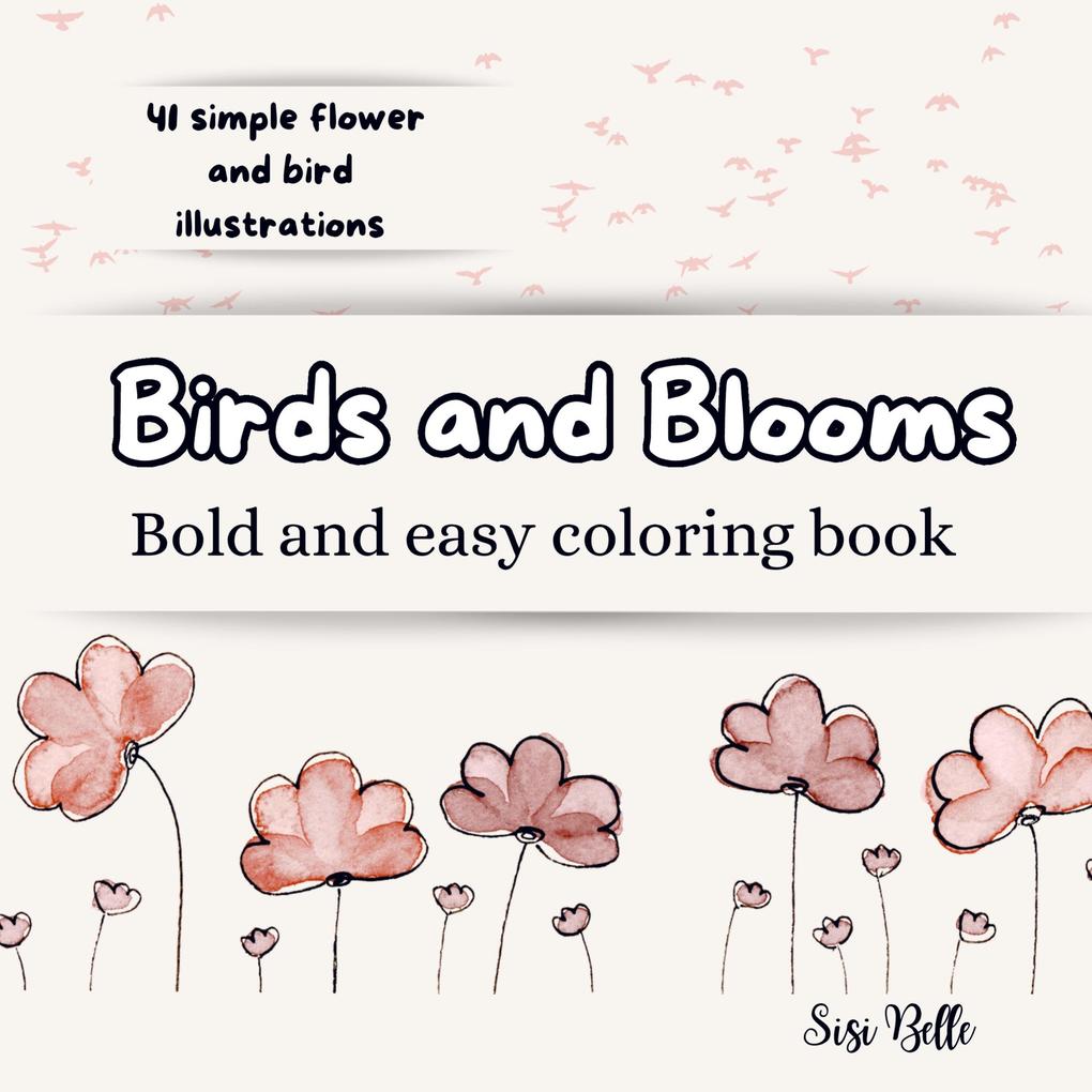 Birds and Blooms coloring book