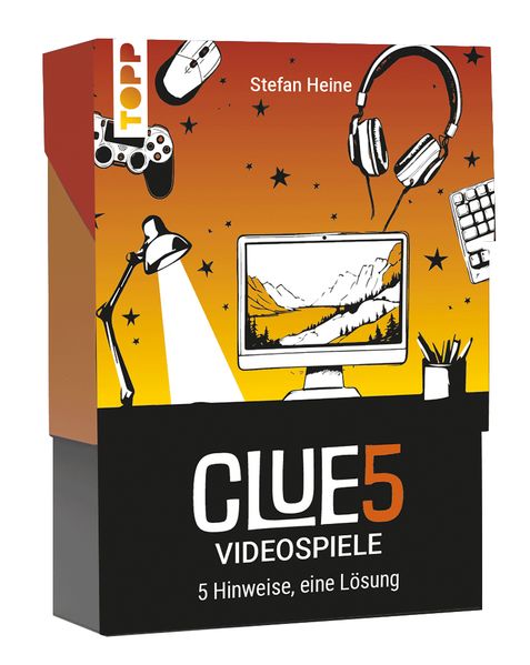CLUE5 #Videospiele. 5 Hinweise nur eine Lösung. Das Trend-Quiz für deine Tasche