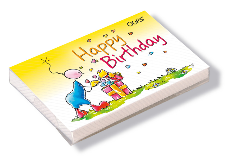 Oups Kärtchenbox - Happy Birthda