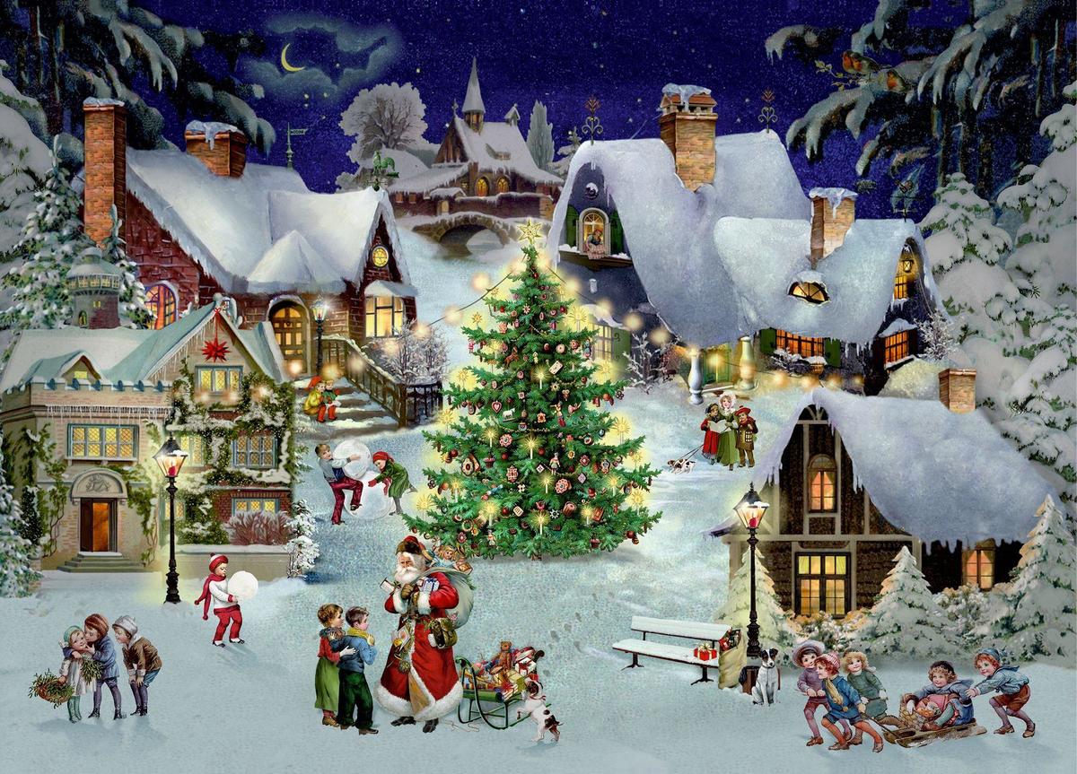 Puzzle - Weihnachten im Dorf