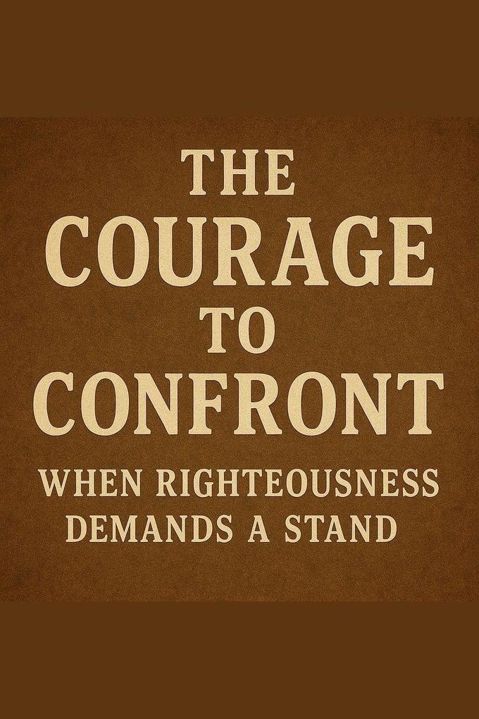 The Courage To Confront When Righteousness Demands A Stand