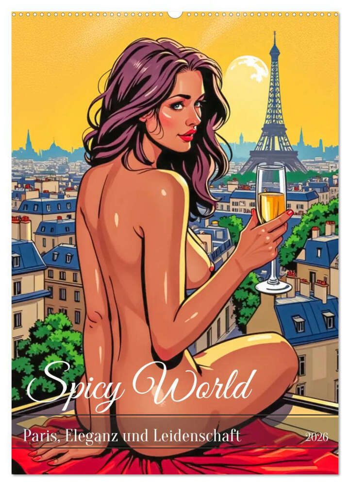 Spicy World - Paris Eleganz und Leidenschaft (Wandkalender 2026 DIN A2 hoch) CALVENDO Monatskalender