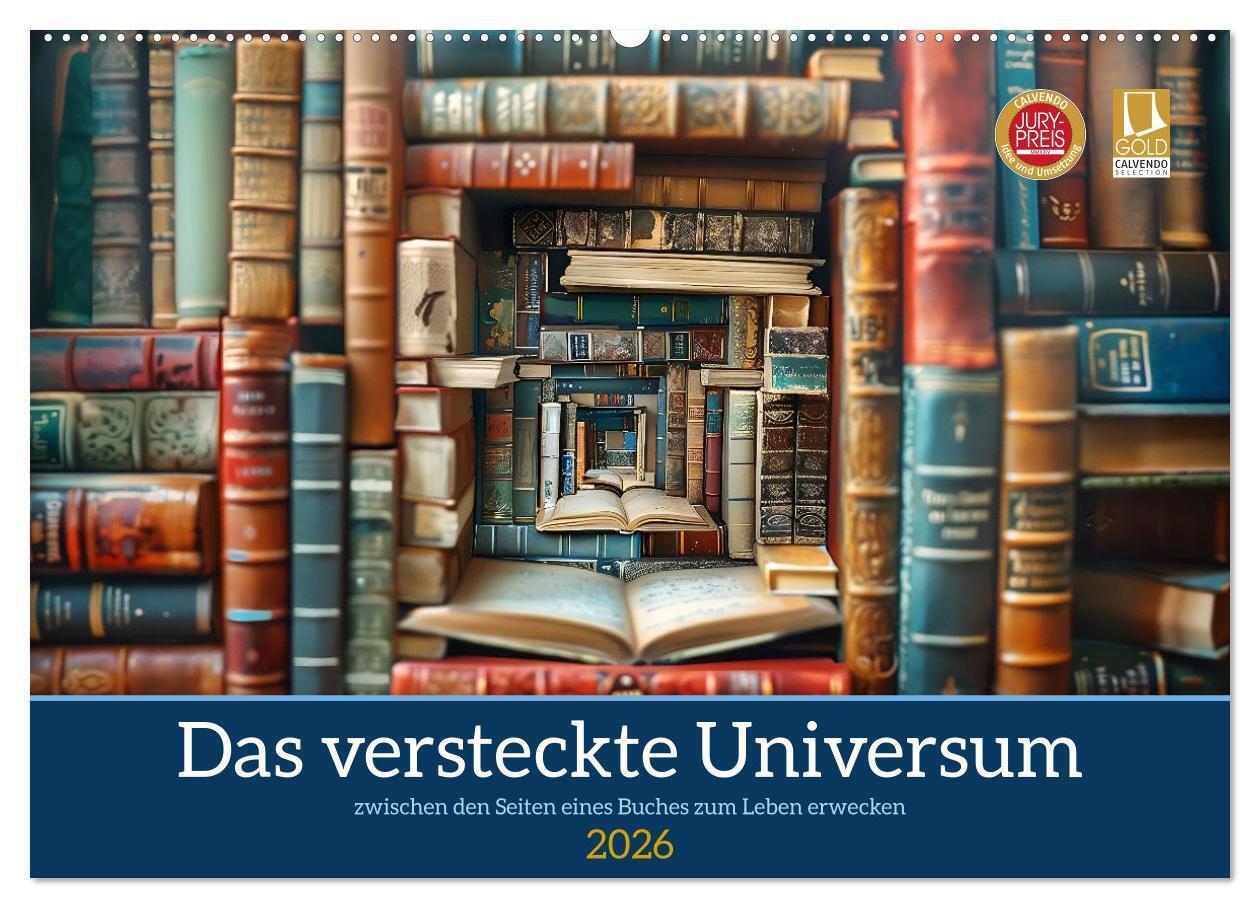 Das versteckte Universum (Wandkalender 2026 DIN A2 quer) CALVENDO Monatskalender