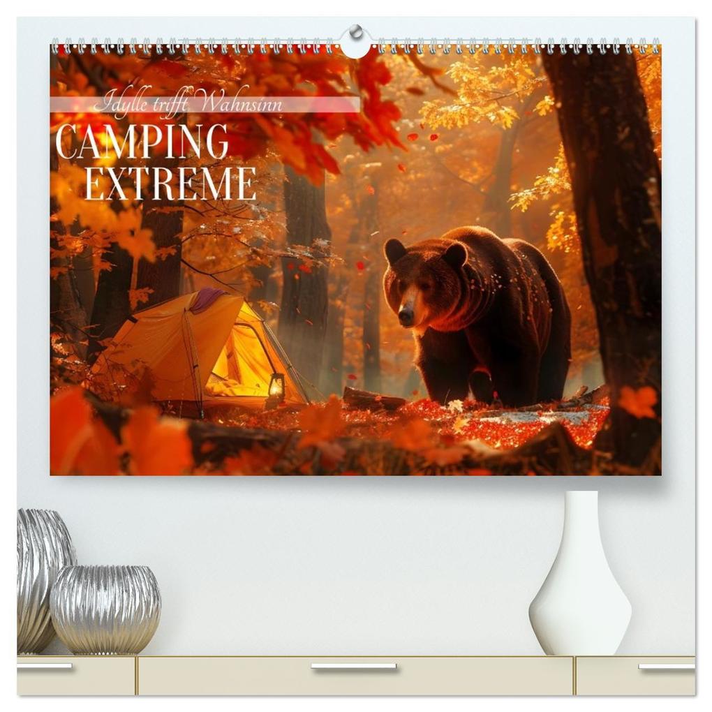 Camping Extreme (hochwertiger Premium Wandkalender 2026 DIN A2 quer) Kunstdruck in Hochglanz