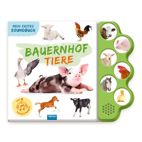 TRÖTSCH - Soundbuch Mein erstes Soundbuch Bauernhoftiere| Ab 15 Jahren