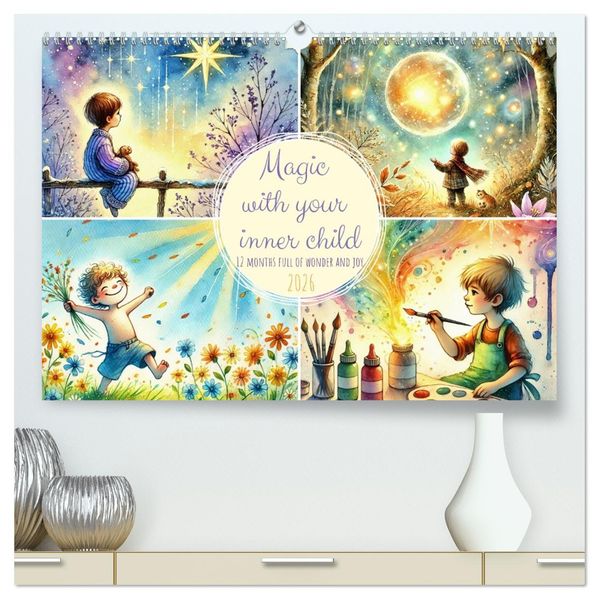 Magic with your inner child - 12 months full of wonder and joy (High Quality Premium Wall Calendar 2026 DIN A2 landscape)CALVENDO 12 Month Wall Calendar