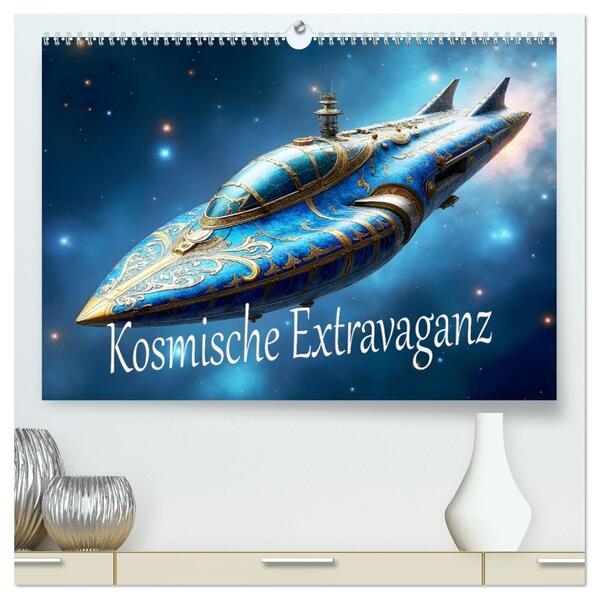 Kosmische Extravaganz (hochwertiger Premium Wandkalender 2026 DIN A2 quer) Kunstdruck in Hochglanz