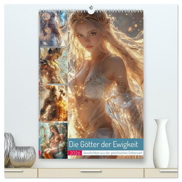 Die Götter der Ewigkeit (hochwertiger Premium Wandkalender 2026 DIN A2 hoch) Kunstdruck in Hochglanz