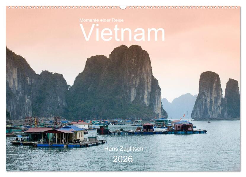 Vietnam - Momente einer Reise (Wandkalender 2026 DIN A2 quer) CALVENDO Monatskalender