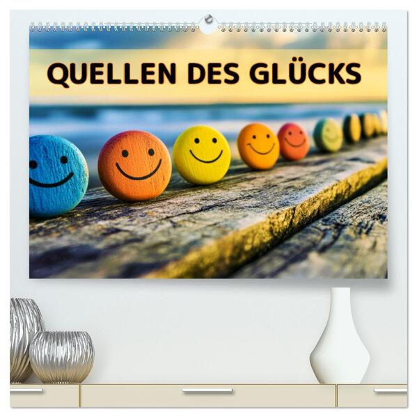 Quellen des Glücks (hochwertiger Premium Wandkalender 2026 DIN A2 quer) Kunstdruck in Hochglanz