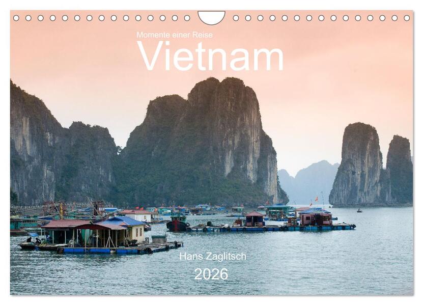 Vietnam - Momente einer Reise (Wandkalender 2026 DIN A4 quer) CALVENDO Monatskalender