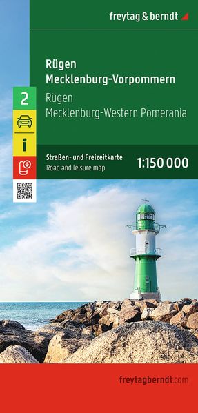 Rügen - Mecklenburg-Vorpommern Straßen- und Freizeitkarte 1:150.000 freytag & berndt