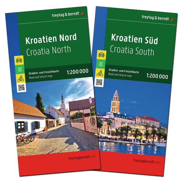 freytag & berndt Straßenkarte Kroatien Set 1:200.000