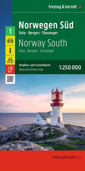 Norwegen Süd Straßen- und Freizeitkarte 1:250.000 freytag & berndt