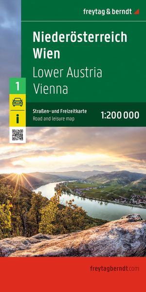 Niederösterreich - Wien Straßen- und Freizeitkarte 1:200.000 freytag & berndt