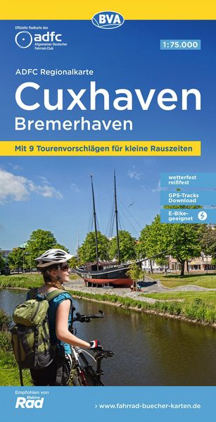 BVA ADFC Regionalkarte Cuxhaven Bremerhaven 1:75.000