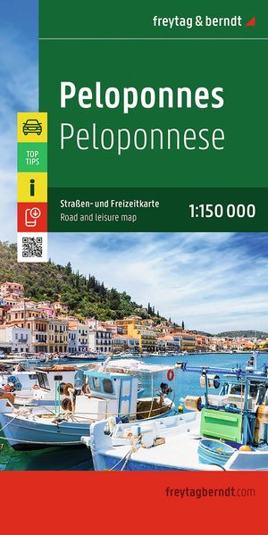 Peloponnes Straßen- und Freizeitkarte 1:150.000 freytag & berndt