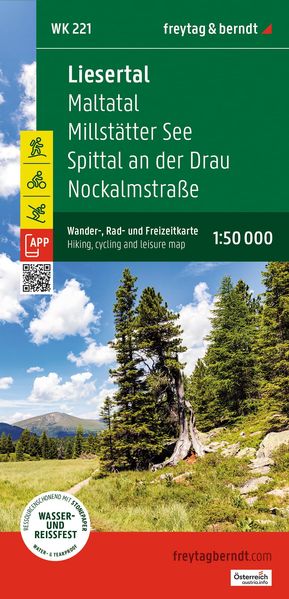 Liesertal Wander- Rad- und Freizeitkarte 1:50.000 freytag & berndt WK 221