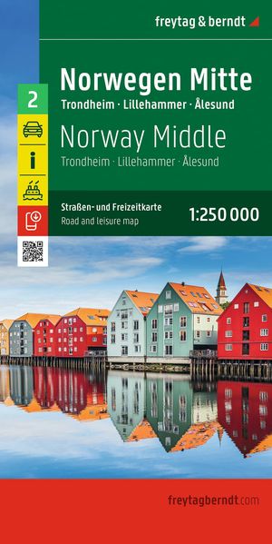 Norwegen Mitte Straßen- und Freizeitkarte 1:250.000 freytag & berndt