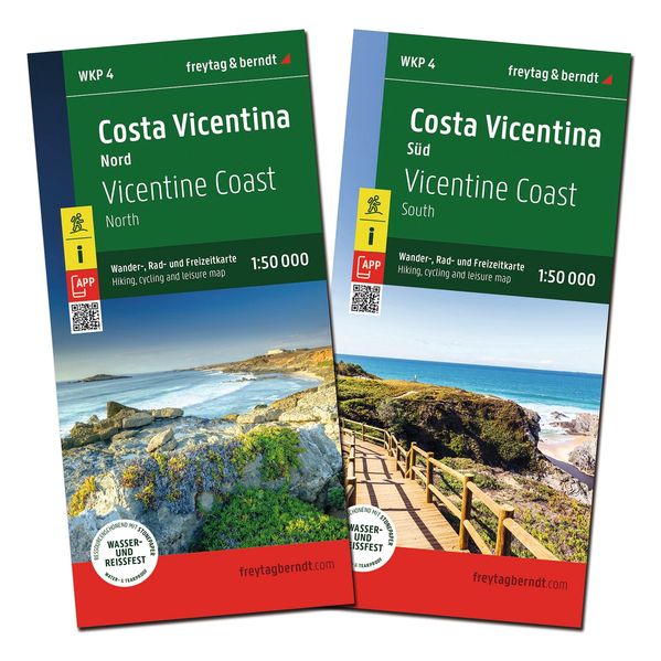 Costa Vicentina Wanderkarte 1:50.000 freytag & berndt