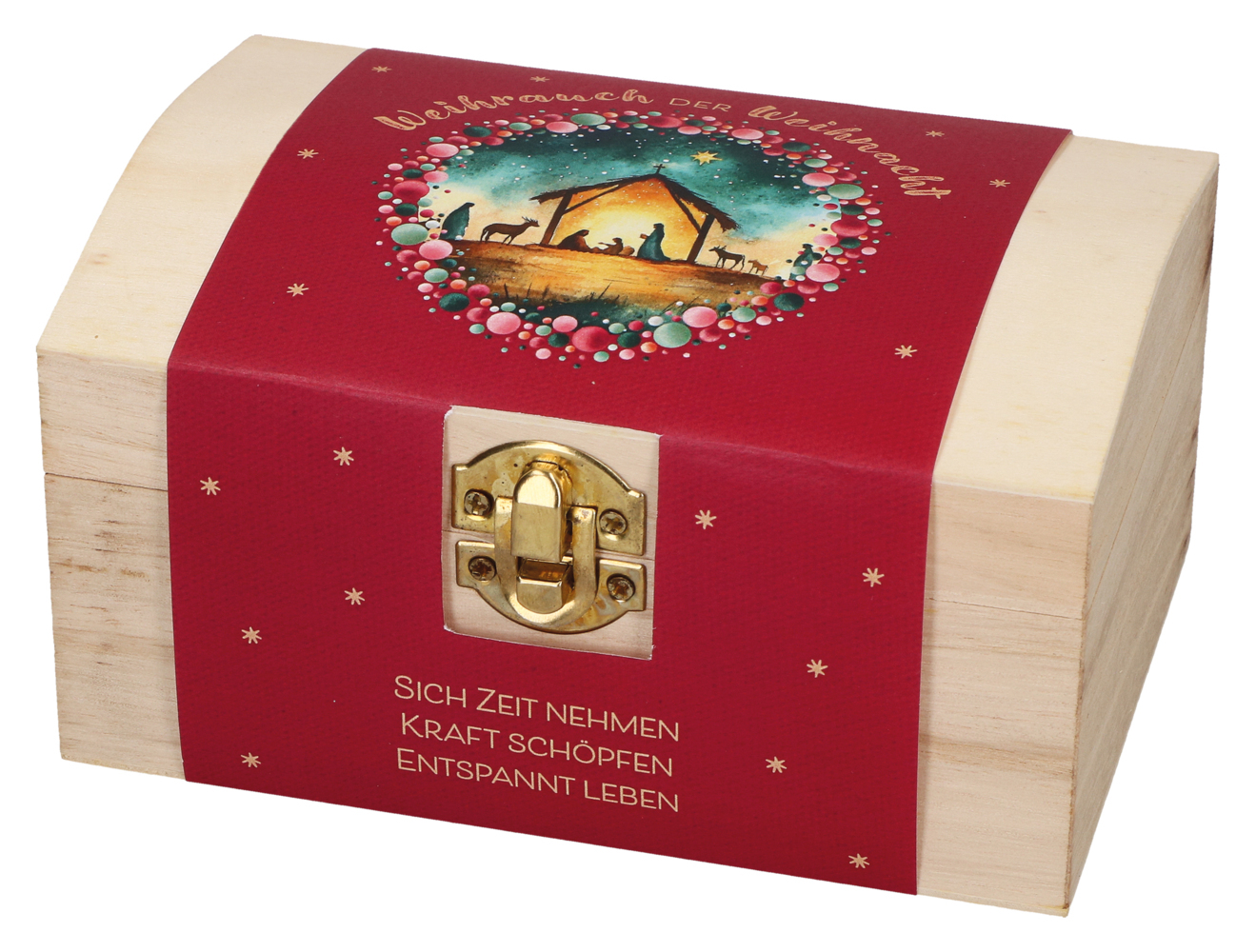 Butzon & Bercker Geschenkset Weihrauch der Weihnacht 75 x 15 x 10 cm - Holzkiste mit drei hochwertigen Weihrauchsorten je 30 g: Drei König Gloria Hell Basilica mit Anleitung und Banderole