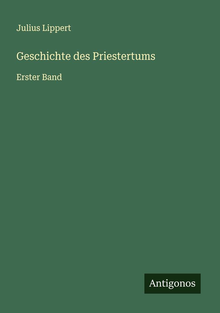 Geschichte des Priestertums