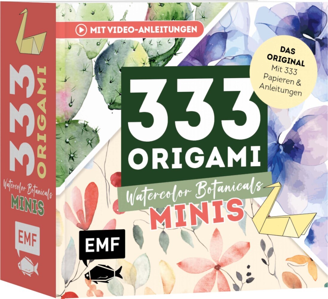 333 Origami Minis - Watercolor Botanicals: Dein Dekorativer Wendeblock Zum Kreativen Falten & Notieren. Ratgeber - Image 5