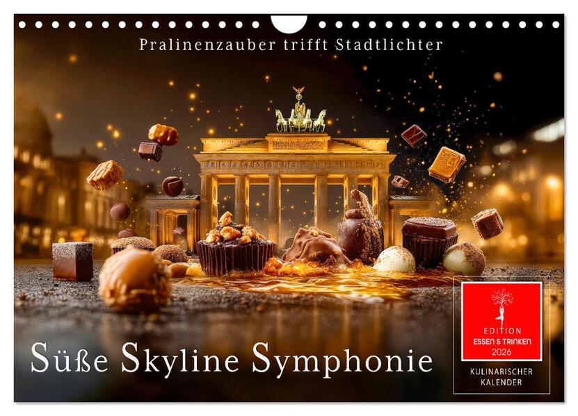 Süße Skyline Symphonie (Wandkalender 2026 DIN A4 quer) CALVENDO Monatskalender