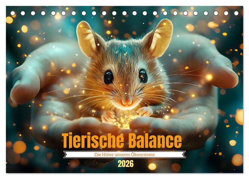 Tierische Balance (Tischkalender 2026 DIN A5 quer) CALVENDO Monatskalender