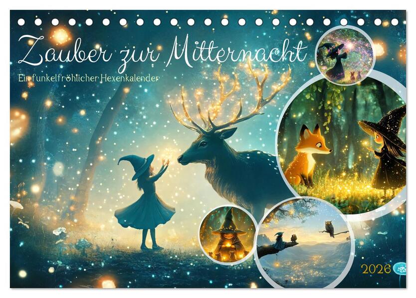 Zauber zur Mitternacht (Tischkalender 2026 DIN A5 quer) CALVENDO Monatskalender