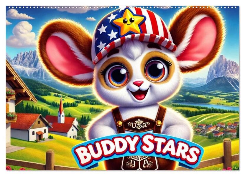 Buddy Stars - Abenteuer für Kinder (Wandkalender 2026 DIN A2 quer) CALVENDO Monatskalender