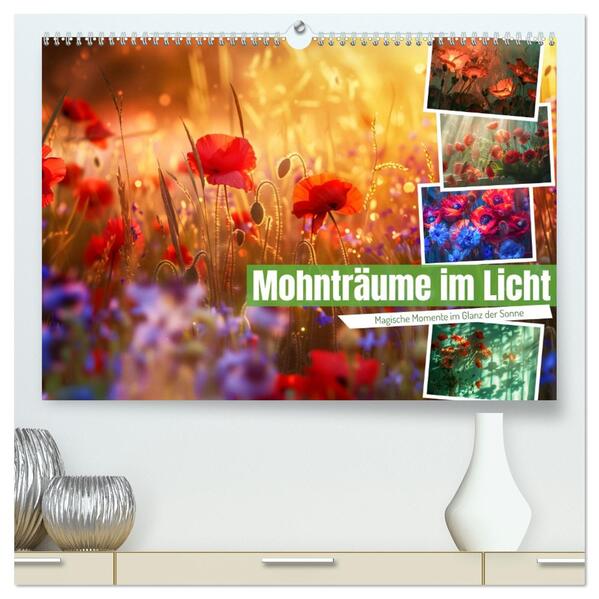 Mohnträume im Licht (hochwertiger Premium Wandkalender 2026 DIN A2 quer) Kunstdruck in Hochglanz