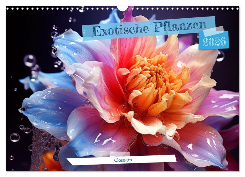 Exotische Pflanzen Close-up (Wandkalender 2026 DIN A3 quer) CALVENDO Monatskalender