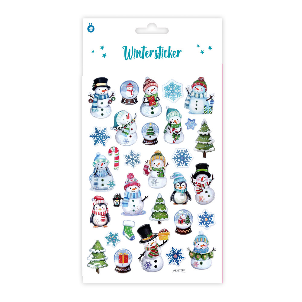 TRÖTSCH - 3D-Wintersticker mit Folie | Ab 3 Jahren