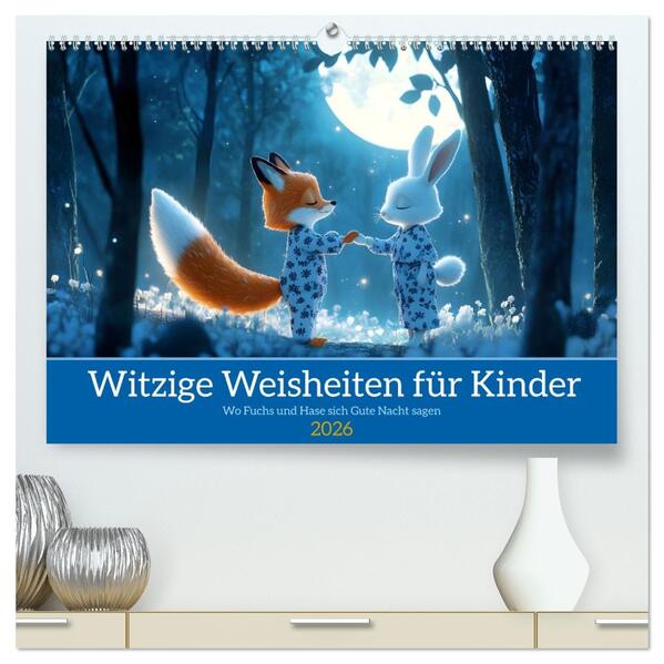 Witzige Weisheiten für Kinder (hochwertiger Premium Wandkalender 2026 DIN A2 quer) Kunstdruck in Hochglanz