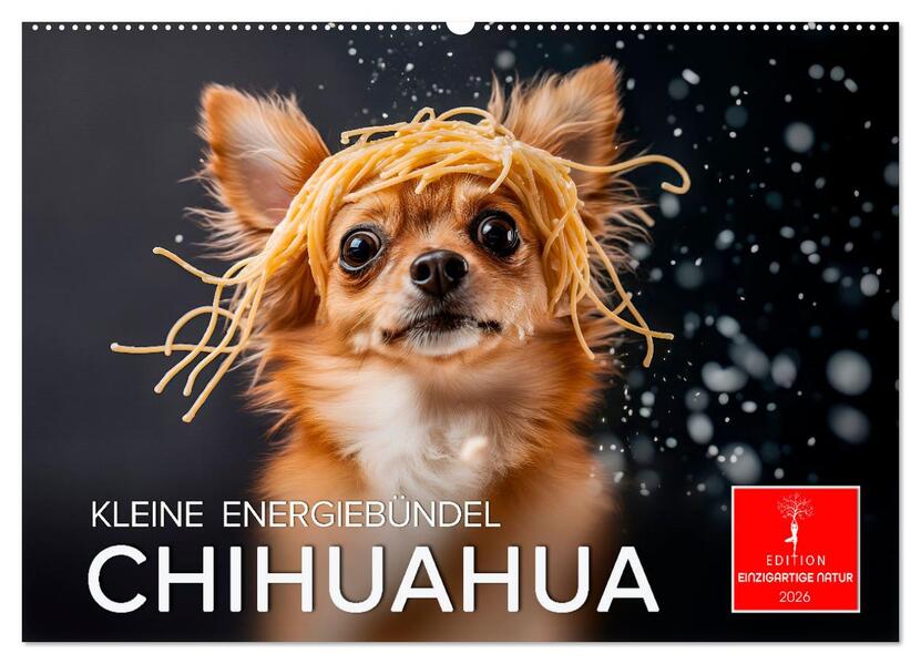 Chihuahua - kleine Energiebündel (Wandkalender 2026 DIN A2 quer) CALVENDO Monatskalender
