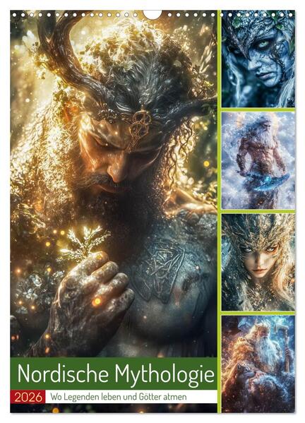 Nordische Mythologie (Wandkalender 2026 DIN A3 hoch) CALVENDO Monatskalender
