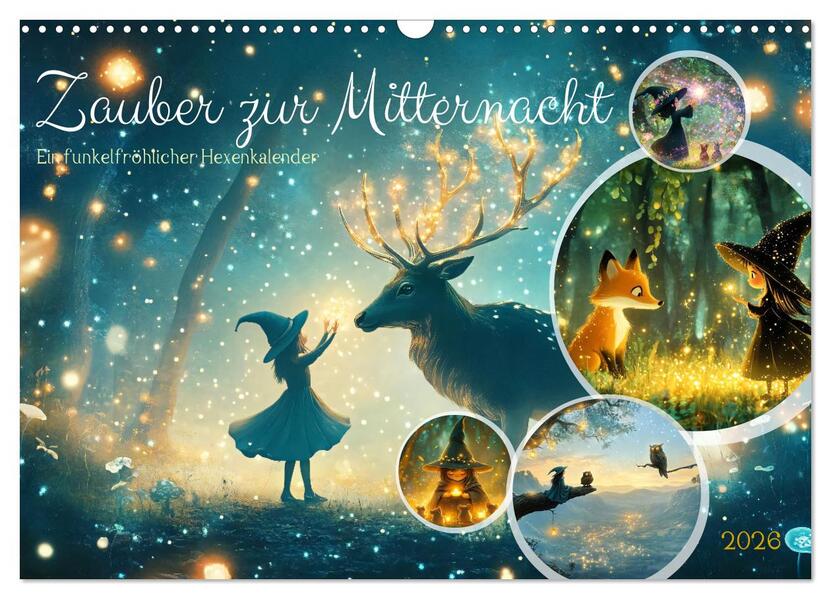 Zauber zur Mitternacht (Wandkalender 2026 DIN A3 quer) CALVENDO Monatskalender