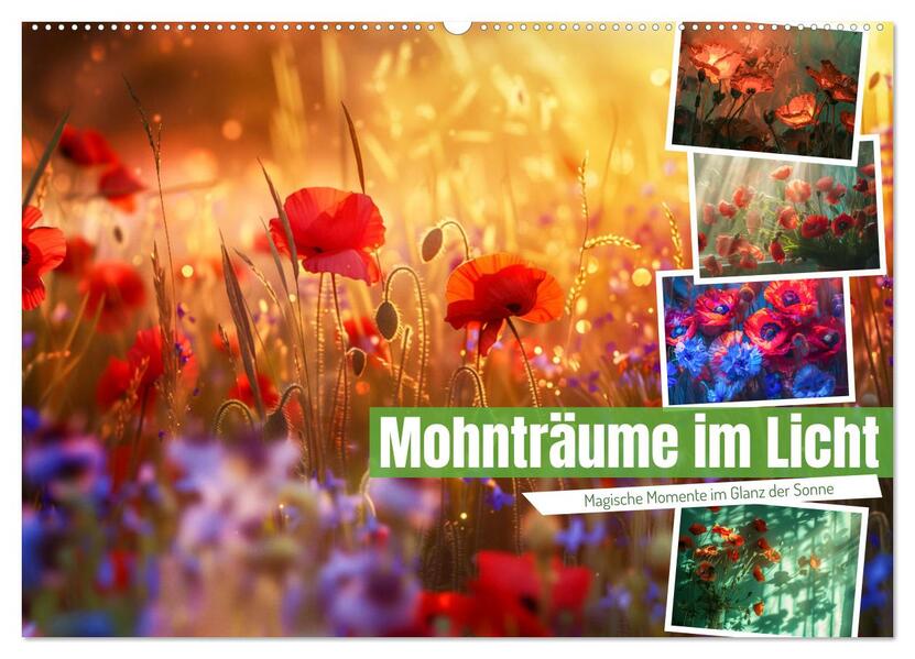 Mohnträume im Licht (Wandkalender 2026 DIN A2 quer) CALVENDO Monatskalender