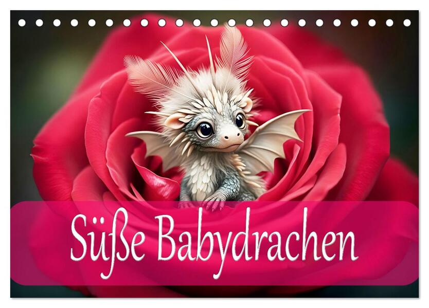 Süße Babydrachen (Tischkalender 2026 DIN A5 quer) CALVENDO Monatskalender