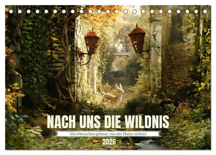 Nach uns die Wildnis (Tischkalender 2026 DIN A5 quer) CALVENDO Monatskalender