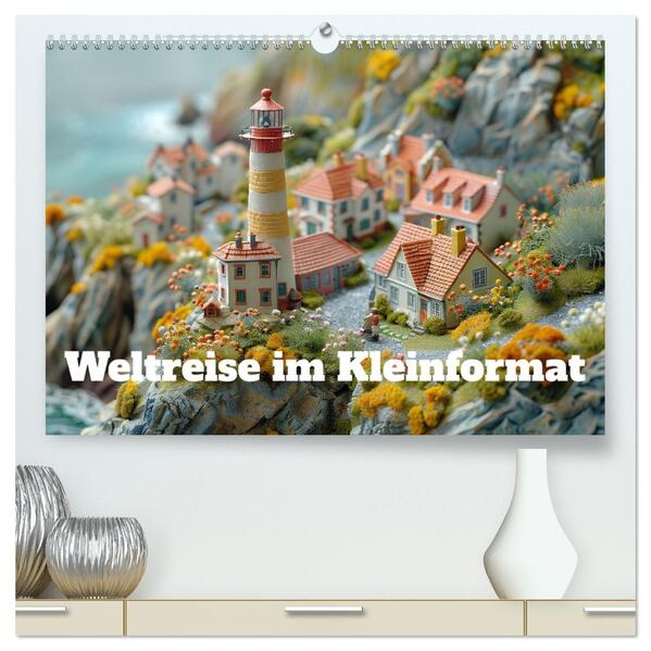 Weltreise im Kleinforma (hochwertiger Premium Wandkalender 2026 DIN A2 quer) Kunstdruck in Hochglanz