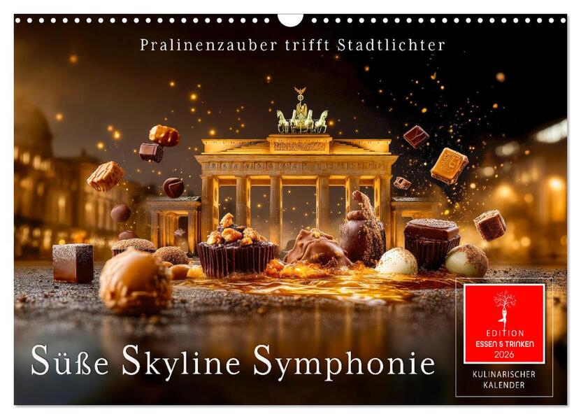 Süße Skyline Symphonie (Wandkalender 2026 DIN A3 quer) CALVENDO Monatskalender
