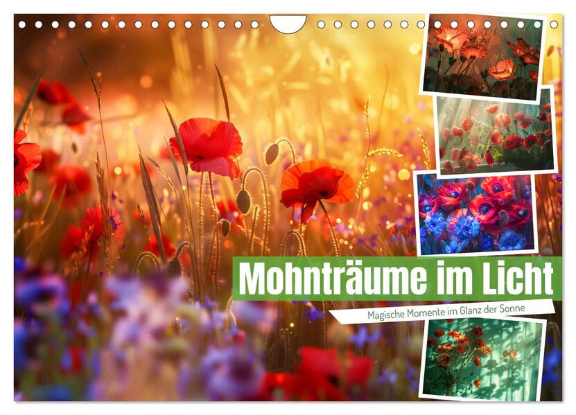 Mohnträume im Licht (Wandkalender 2026 DIN A4 quer) CALVENDO Monatskalender