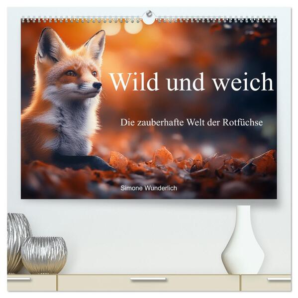Wild und weich - Die zauberhafte Welt der Rotfüchse (hochwertiger Premium Wandkalender 2026 DIN A2 quer) Kunstdruck in Hochglanz