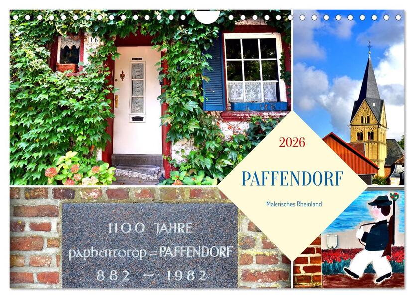 PAFFENDORF - Malerisches Rheinland (Wandkalender 2026 DIN A4 quer) CALVENDO Monatskalender